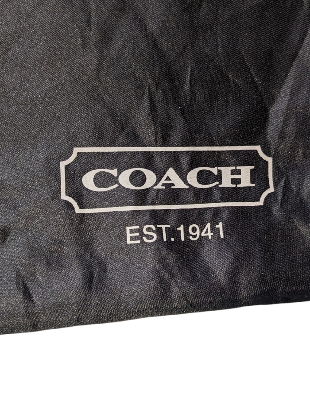 Coach Brown Logo Drawstring Dust Pouch - Picture 2 of 4